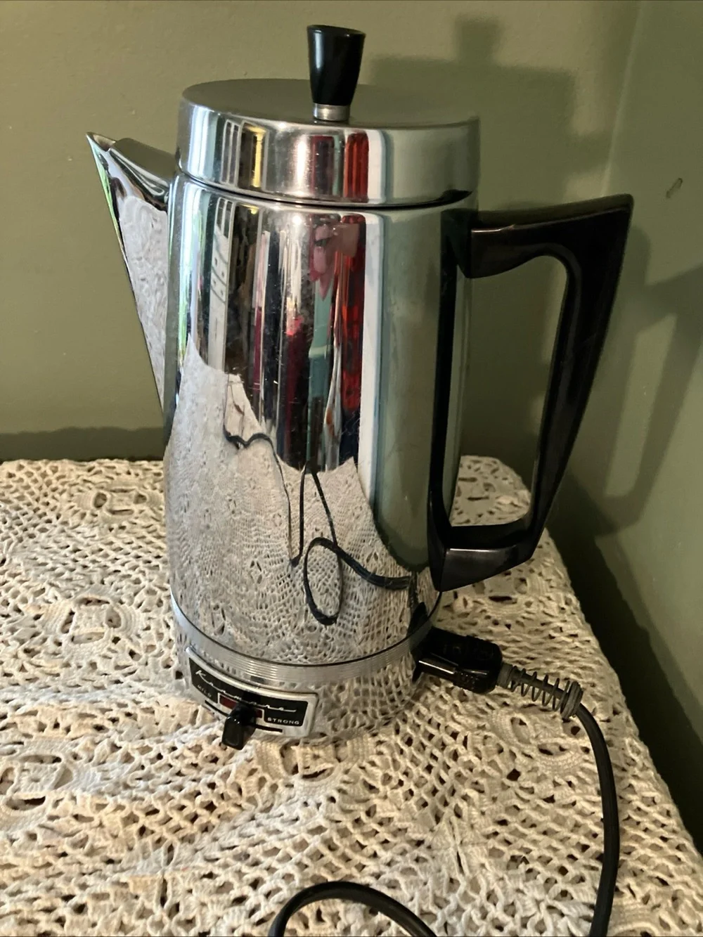 KENMORE Electric Percolator Coffee Maker 302.67350  10 cups Stainless Steel - Picture 10 of 12